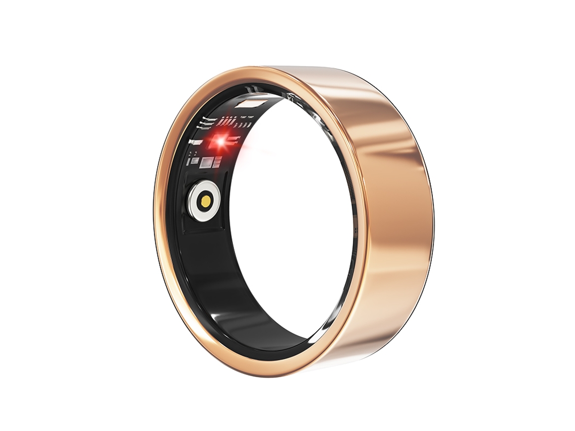 Anel esportivo inteligente Szsmart R02d IP68 Ourono9 com 18,9 mm de diâmetro e estojo de carregamento