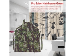 2026 capa para Peluquería Barber Shop Impermeable Con Bolsillos Abrigo de Corte de Pelo Unisex para Salón