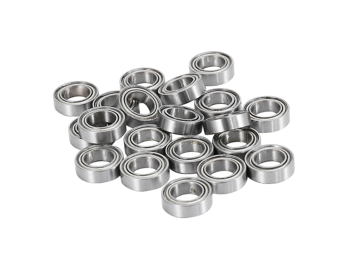 20 Peças De Rolamentos Mr106 Zz 6 X 10 X 3 Mm, Rolamentos De Esferas Com Blindagem Metálica, Pré Lubrificados Com Graxa Aquaforge