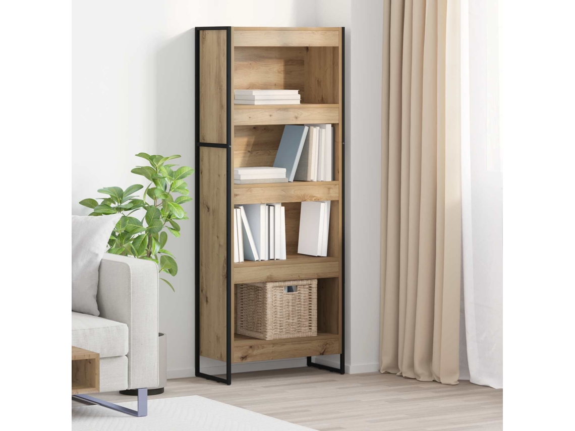 Vidaxl Gabinete De Livros 60 X 30 X 155 Cm Derivados De Madeira