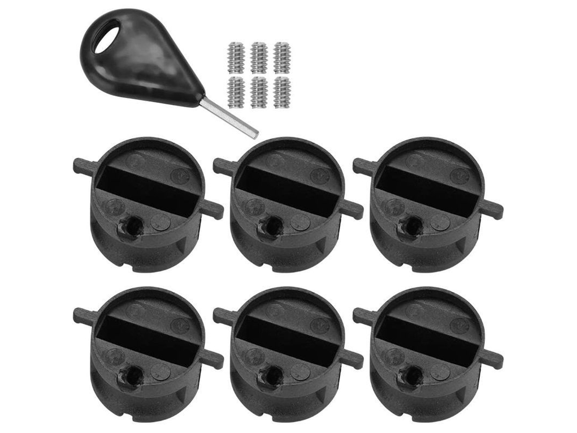 Conjunto De Enchufes Fcs G5 Para Surf Con Llave Y Tornillos Compatibles Northcore 6 Piezas Negro
