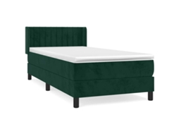 Box Spring Bed, Box Spring Beds Vidaxl Verde Veludo (90 X 200 Cm)