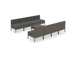 Garden Lounge Set, Garden Lounge Sets Vidaxl Cinzeto Rattan / Vime (n/a)