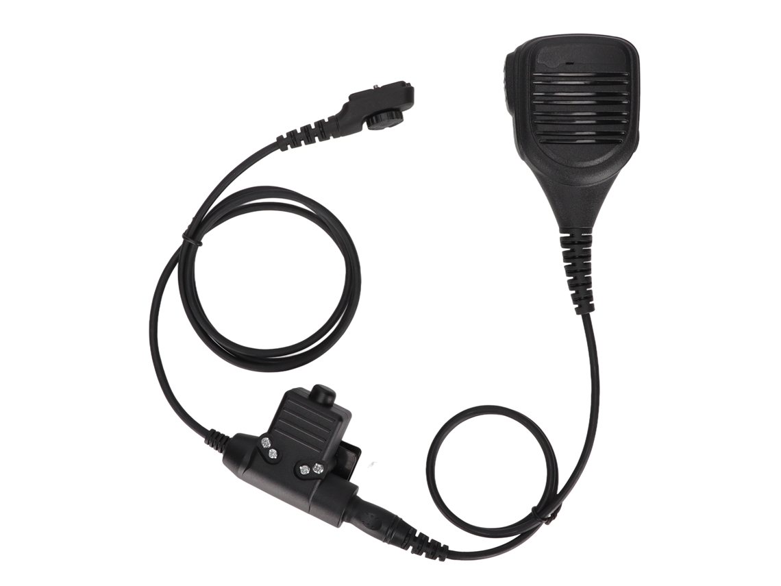 Microfone de ombro EOOCOO, portátil, interface 7.1mm PTT U94