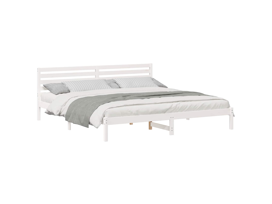 Estrutura da Cama com Cabeceira Branco 200 X 220 Cm MAISON EXCLUSIVE
