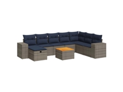 Garden Sofa Set, Garden Sofa Sets Vidaxl Cinzeto Rattan / Vime (n/a)