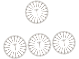 Tachinhas De Pressão Elásticas Planas Em Formato I Da , Transparentes