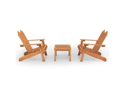 Garden Lounge Set, Garden Lounge Sets Vidaxl Marrom Madeira De Acácia (n/a)
