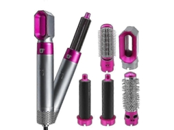 Penteador Elétrico Secadores De Cabelo 5 Em 1 Modelador De Cabelo Automático Alisadores De Cabelo Secador Escova Dry Wet Curling Ferro Set Alta Q