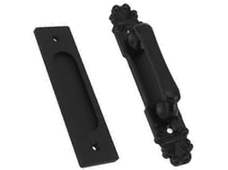 Puxador Qiilu Para Porta De Celeiro Preto Deslizante Garagens, Armários, Guarda Roupas E Gavetas Design Elegante Fácil