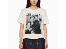 Rockinstone Breakfast Club Movie The Jock Solid Natural Adult T-shirt Size:xl