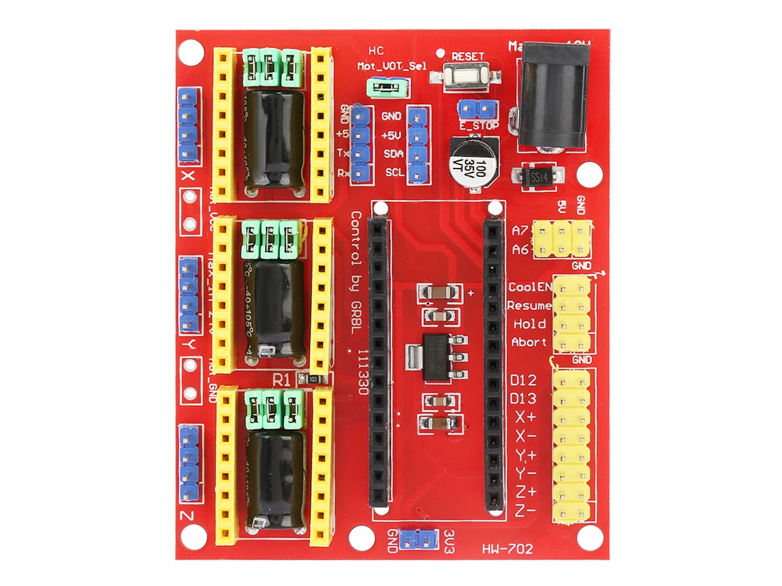 Placa de Expansão CNC Shield V4 com Driver A4988 para Impressora 3d Arduino