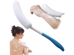 Escova De Banho Antiderrapante Com Cabo Curvo, Escova De Banho Longa E Removível Para Ducha, Cabo De Esponja Longo Para