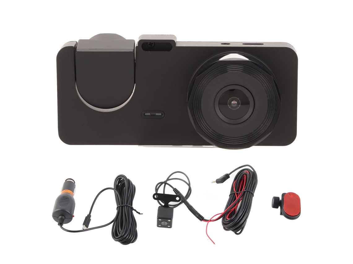 Dash Cam Professional 2.0 Polegadas Ips Hd Tela 1080p Detecção De Movimento Inteligente Monitoramento De Estacionamento 3 Lente Gravador De Carro A2