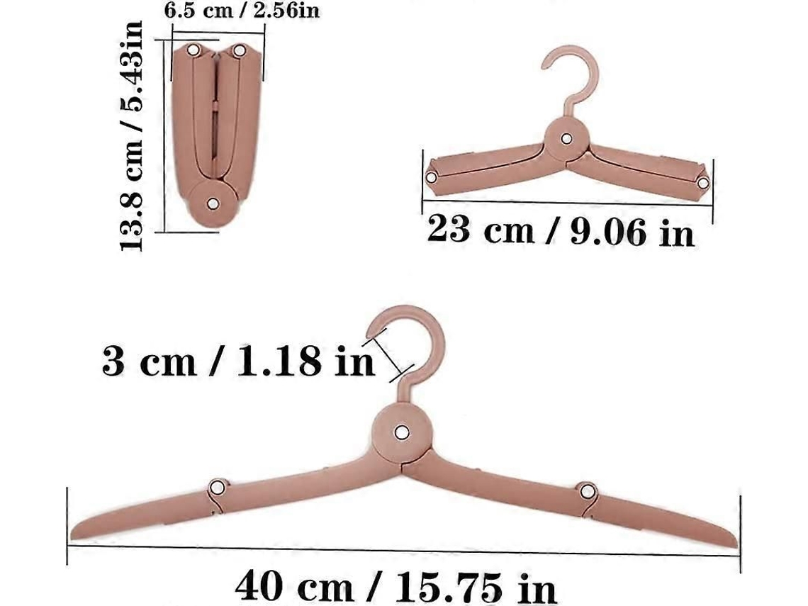 Cabides Dobráveis De Plástico (6 Unidades)