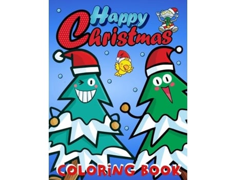 Livro Happy Christmas Coloring Book For Kids De Zazuleac World (inglês)