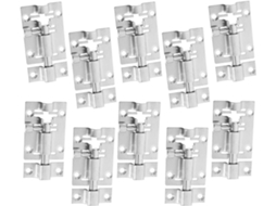 Conjunto De 10 Travas Deslizantes Aço Inoxidável Com Ferrolho 2 Polegadas Portas E Armários, Oferecendo Segurança