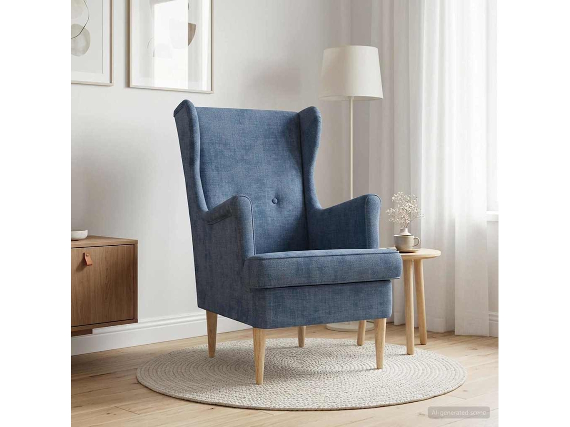 Vidaxl Poltrona Azul Ares