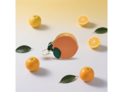 Porta moedas fruta laranja, 6x2,5x6cm