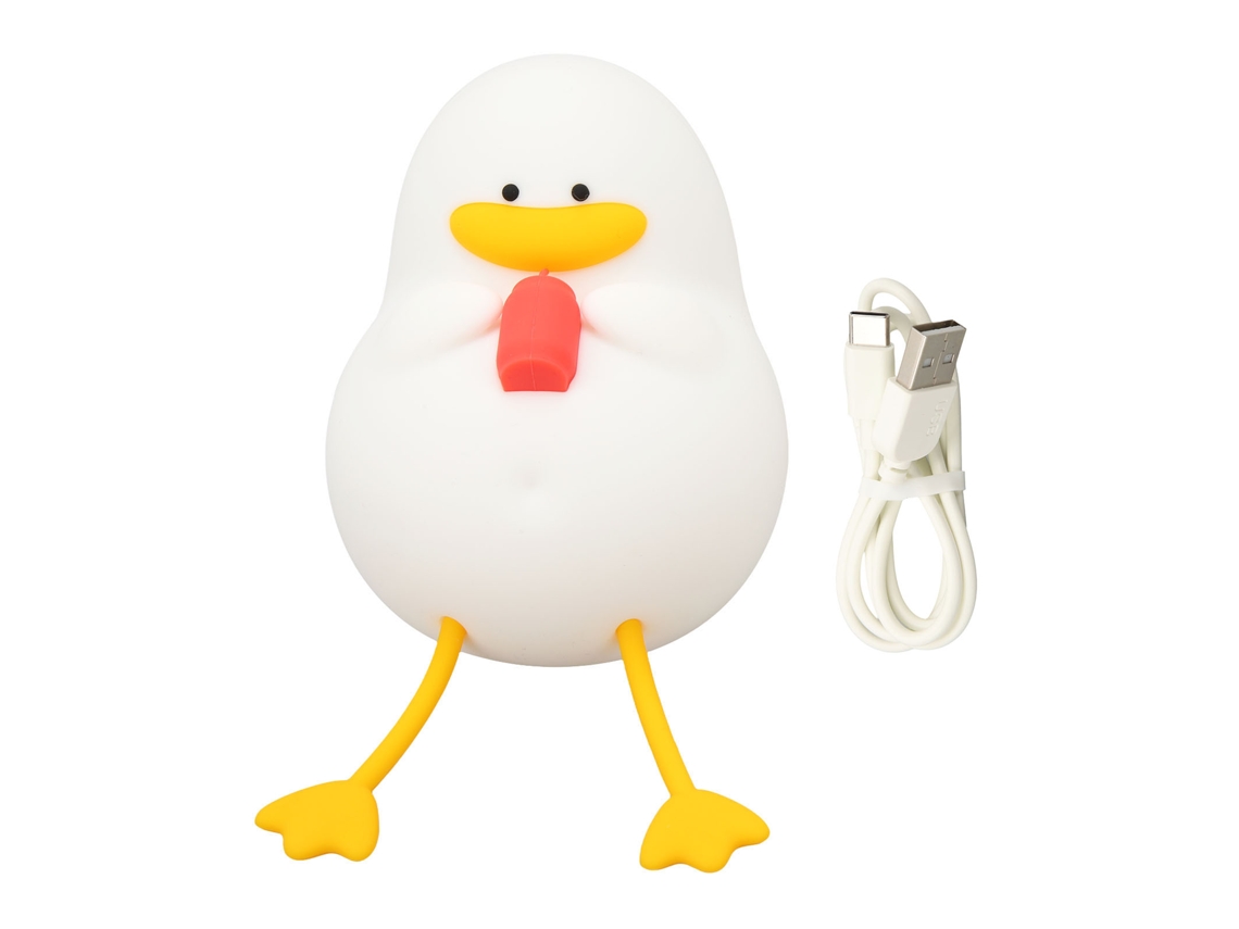 Rebe-lâmpada Noturna De Silicone Em Forma De Pato Fofo Com 3 Níveis De Brilho, Protectora Dos Olhos, Carregamento Usb Para Crianças E Quarto