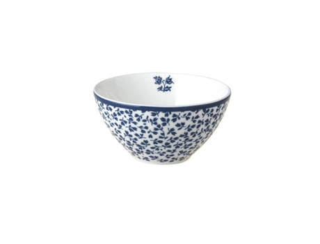 Tigela LAURA ASHLEY Floris (Azul e Branco - Porcelana - 9.1x9.1x4.7 cm)
