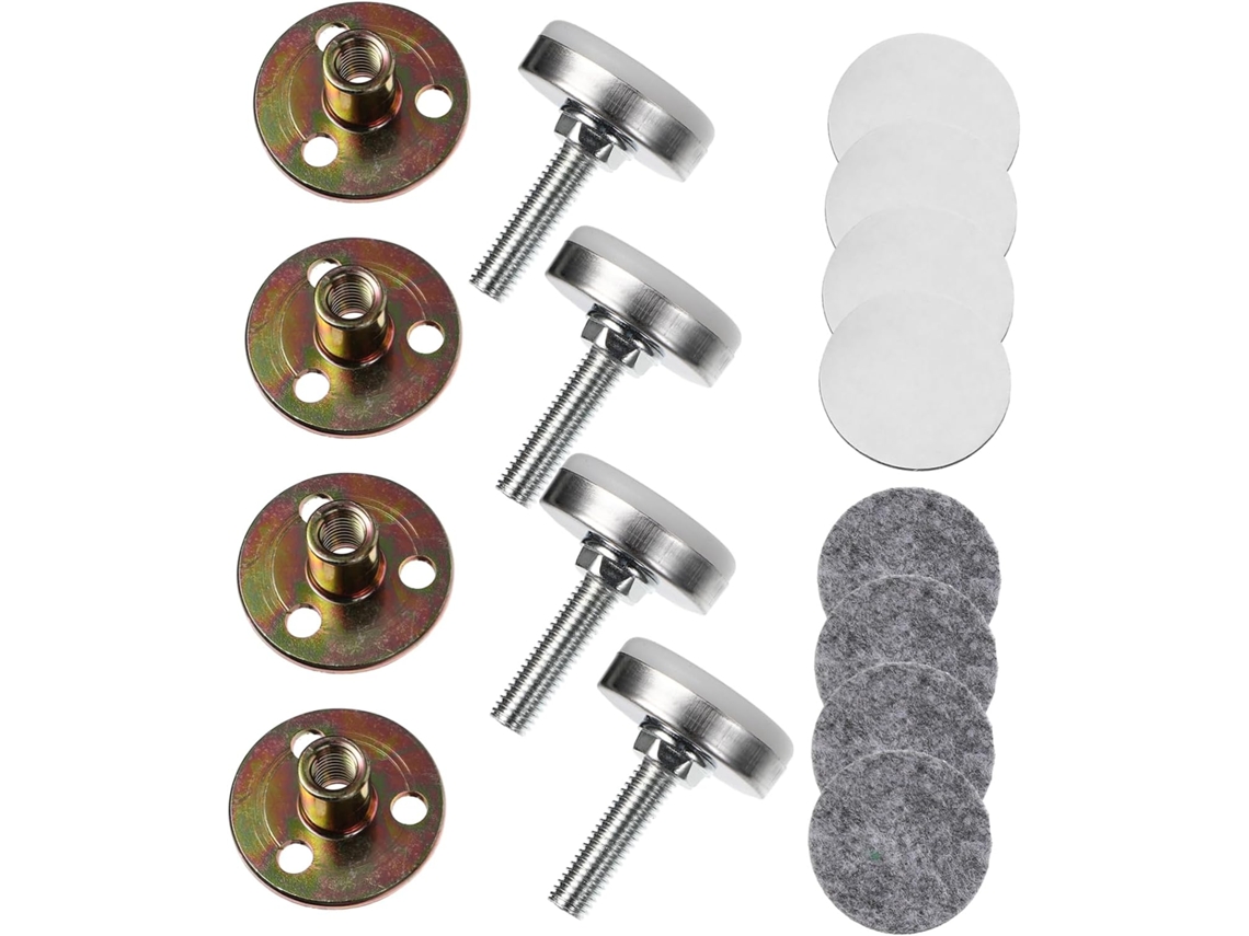 Conjunto De 4-niveladores Móveis Com Pés Deslizantes, Ajustadores De Nivelamento, Elevadores De Sofá, Bronze, Tamanho