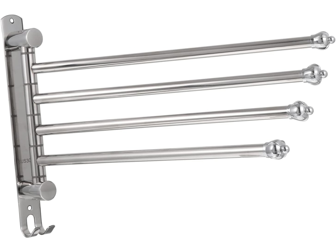 Suporte Giratório Para Toalhas Em Aço Inoxidável Lalafina Banheiro E Cozinha