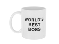 Caneca De Cerâmica 350ml Dunder Mifflin Worlds Best Chef, Água, Café Para Escritório Com Personalidade Db Aquaforge (branca)