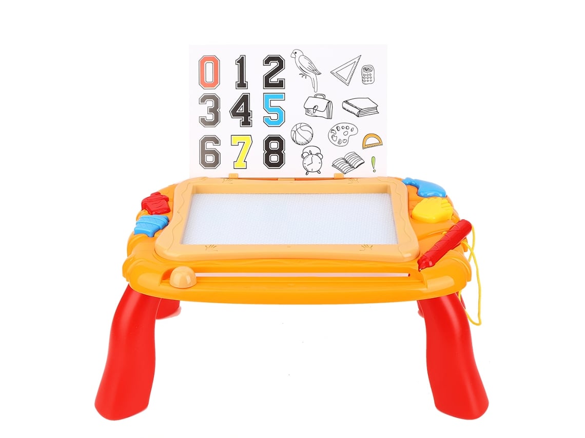 Ats tablero de Dibujo Diy para Niños, Juguete de Arte para Escribir e Pintar com Presente Laranja