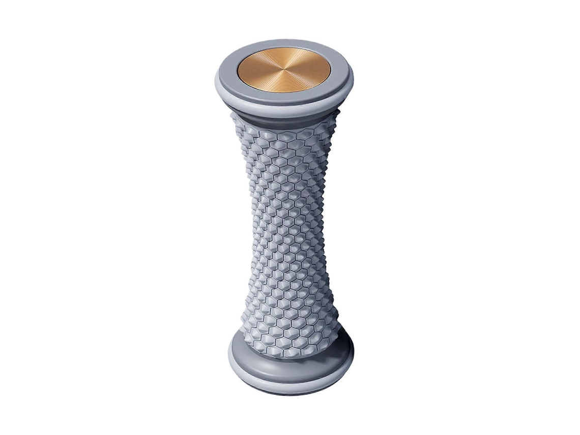 Rolo Massageador De Pés Portátil Profundo Cinza Plantar Fascite