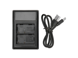 Carregador Duplo de Bateria Usb com Display para Nikon D90 D80 D700 En el3e En el3