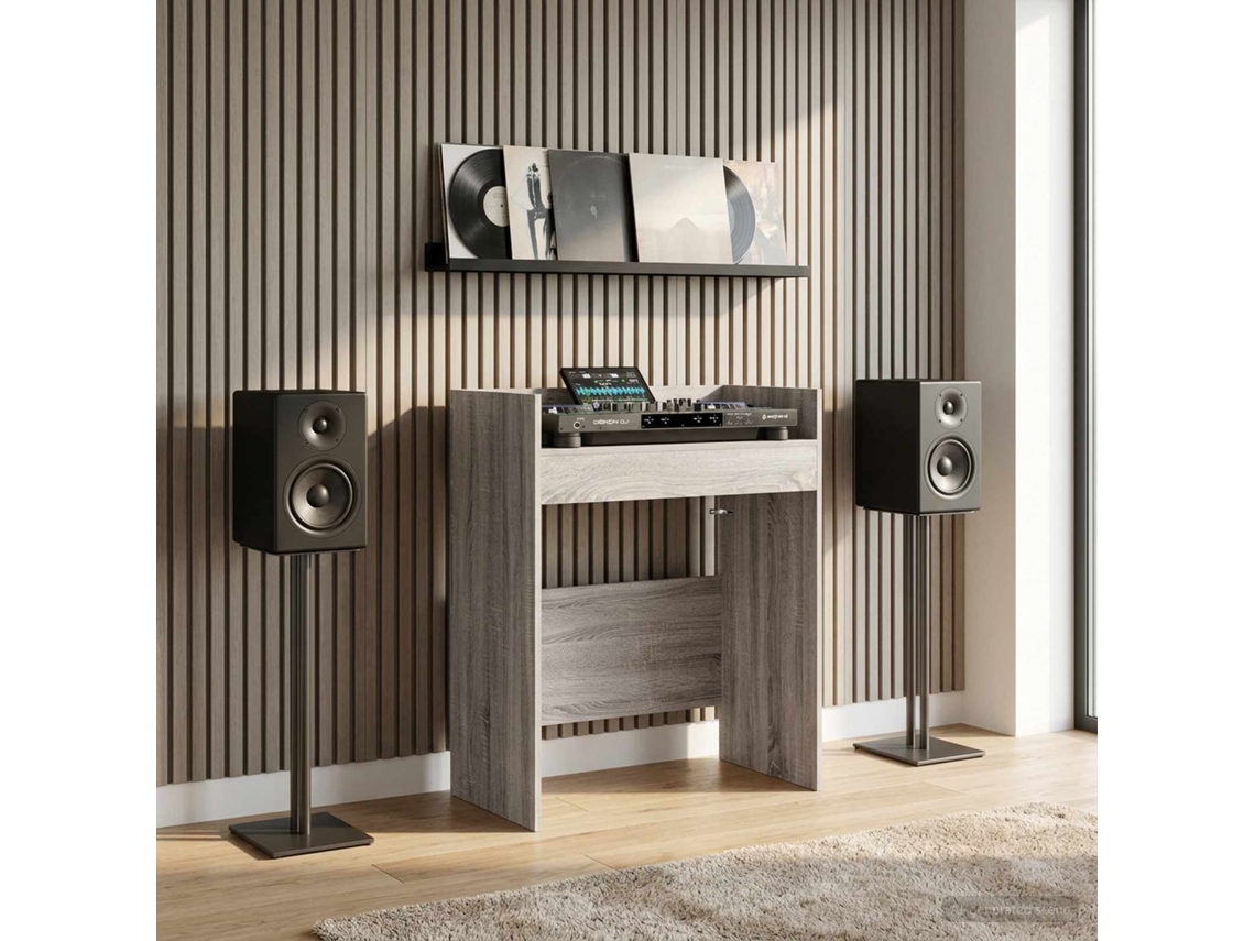 Vidaxl Mesa De Dj Sonoma Cinzento 62 X 45 X 102 Cm