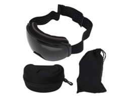Óculos de Esqui com Lentes Magnéticas Anti embaçamento, para Homens e Mulheres, Dupla Camada, Preto MARCA