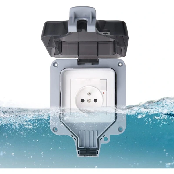 Tomada À Prova D'água Ip66, Tomada de Parede À Prova D'água para Uso Externo BRILVIBERA