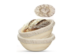 Cesto Banneton Para Pão Artesanal, Em Linho, Com Forro De Linho, Para Massa Madre, Fermentação Natural E Padaria Doméstica
