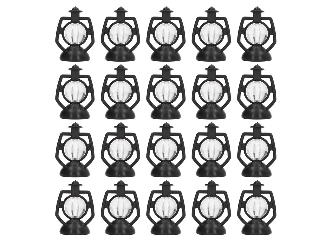 20pcs Lampião De Querosene Retrô Miniatura Para Casinha De Bonecas Acessórios 1/12 1/6