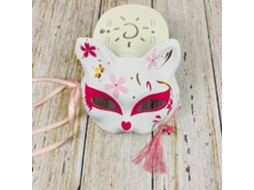 Máscara Japonesa Meio Rosto Pintada À Mão Gato Raposa Máscara Anime Demon Slayer Baile De Máscaras Festival De Halloween Cosplay Adereços