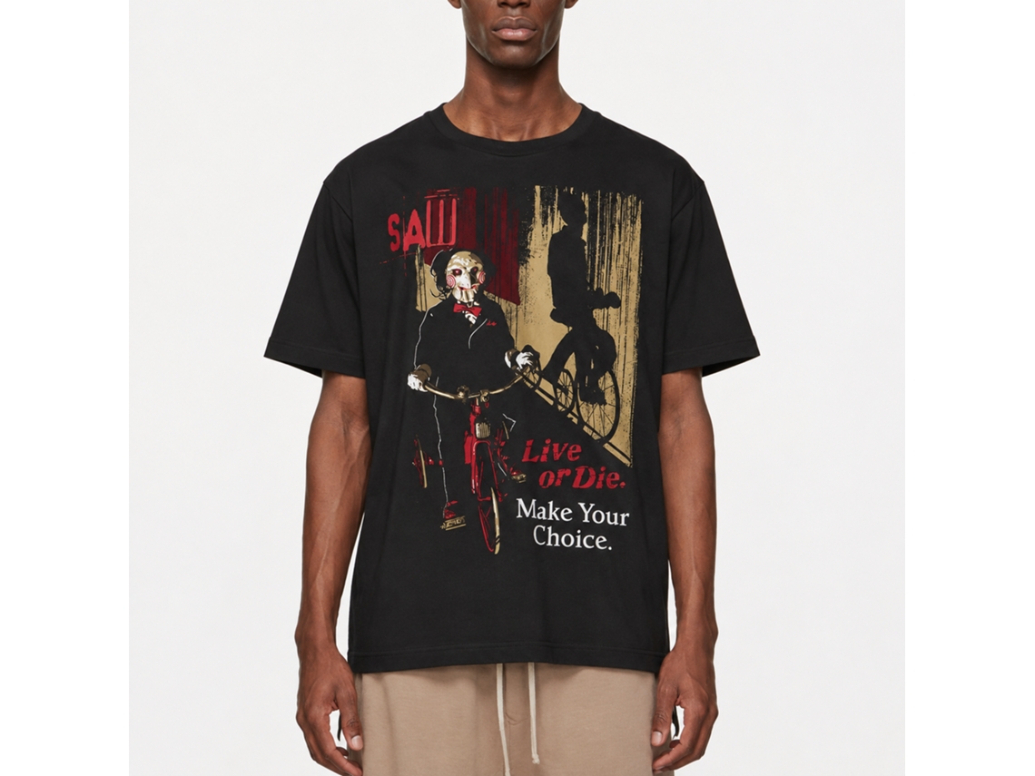 Rockinstone Saw Movie Your Choice Black Adult T-shirt Size:xxl