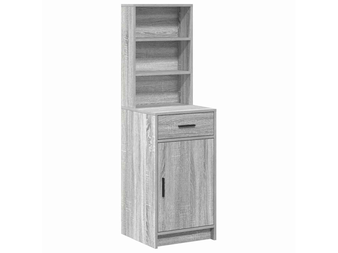 Buffê Cinza Sonoma MAISON EXCLUSIVE em Madeira Processada com 135 cm de altura (40x40,5x135 cm)
