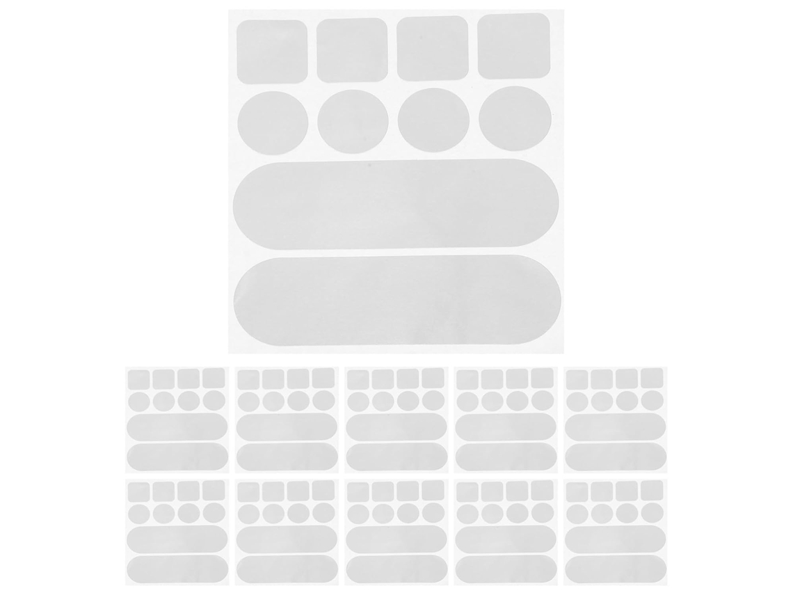 Kit Com 12 Folhas De Fita Adesiva Alumínio Resistente Ao Calor Para Re