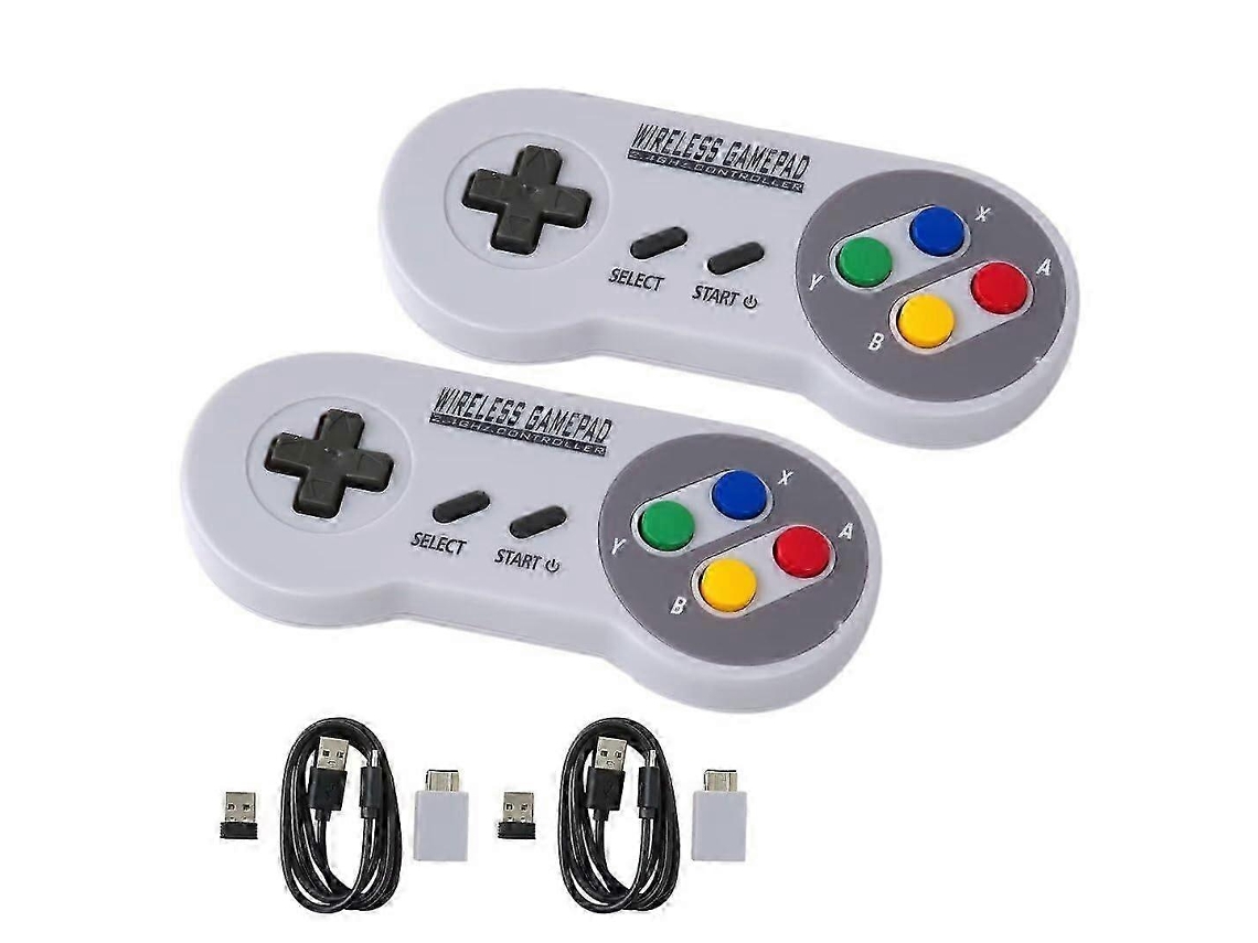 Controlador Wireless Para Snes, 2 Unidades, Bateria 100h, Compatível Com Pc, Mac E Raspberry Pi