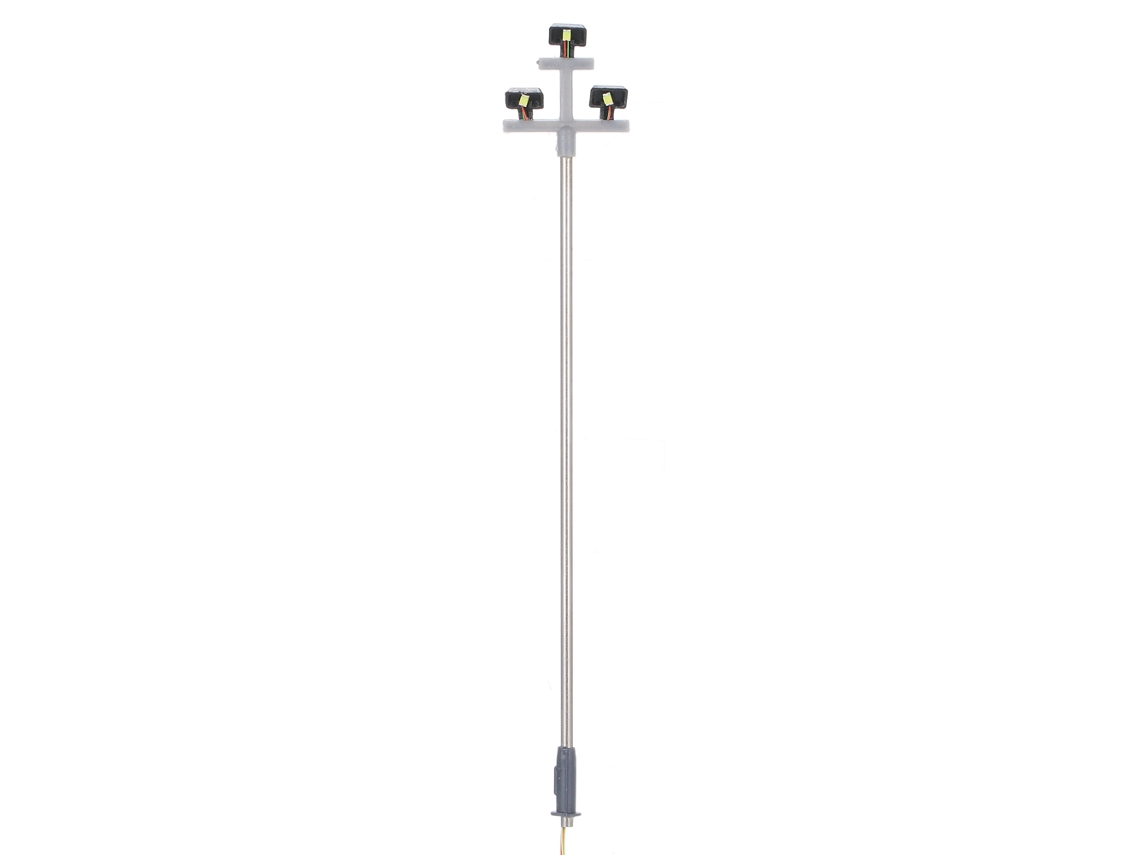 5 Peças Lâmpadas De Rua Modelo 1:100 130mm Led Para Layout Ferroviário Jardim Lampadário Cenário
