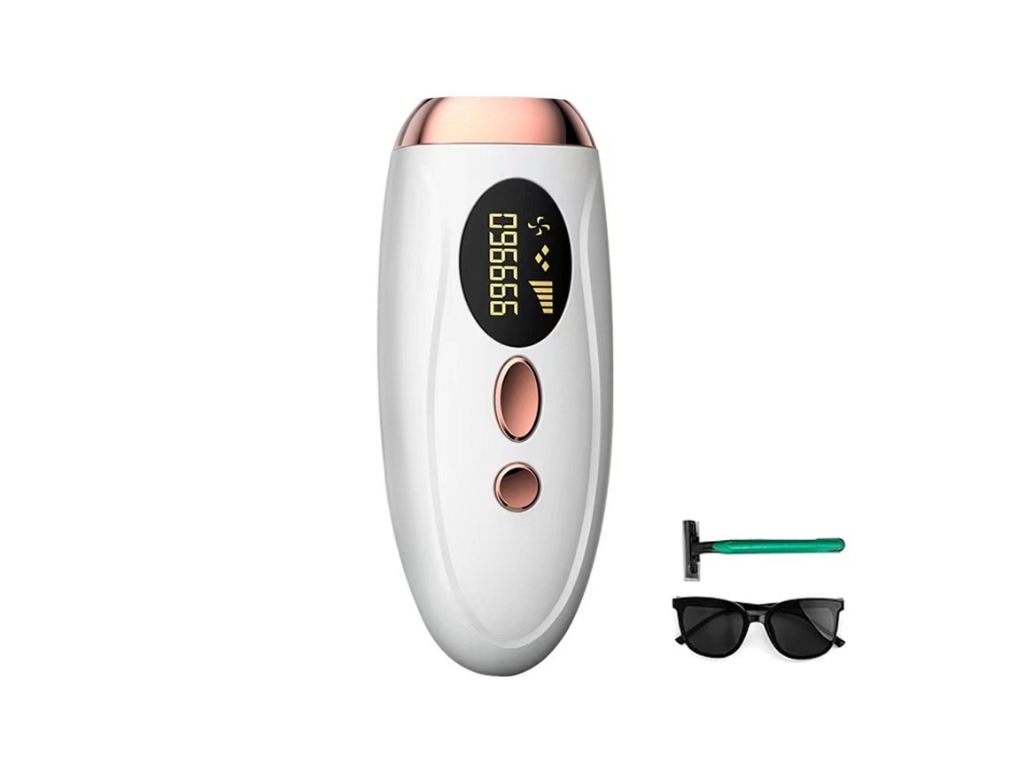 Aparelho de Depilação Ipl com 999.999 Flashes para Uso Doméstico com Dois Modos CHRONUS (branco)