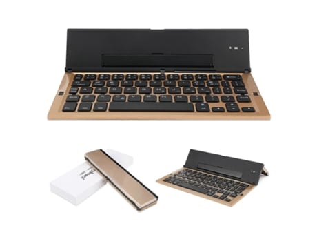 Bluetooth Folding Wireless Keyboard For Mobile Phone Tablet Computer Aluminum Alloy Keyboard Efdafss