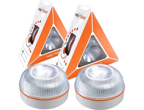 2 Luzes de Emergência HELP FLASH PK2619