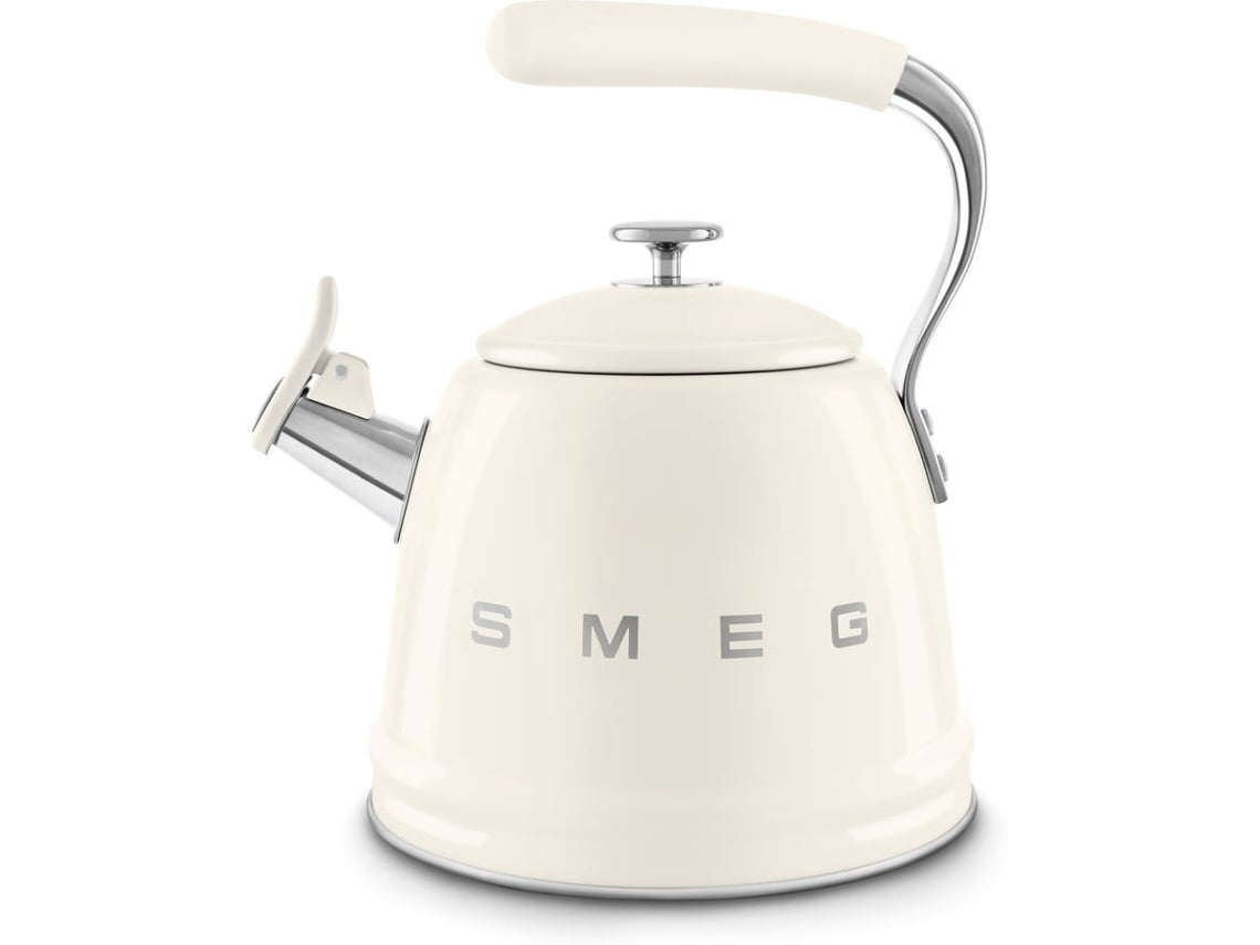 Chaleira de aço com apito SMEG WKF01CR CREME (2,3 L)