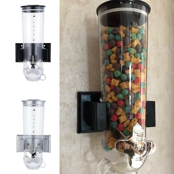 Dispensador De Alimentos Secos, 31 X 16 Cm, Para Arroz, Lanches, Para Organização Doméstica Na Cozinha E Bancada, Em Abs