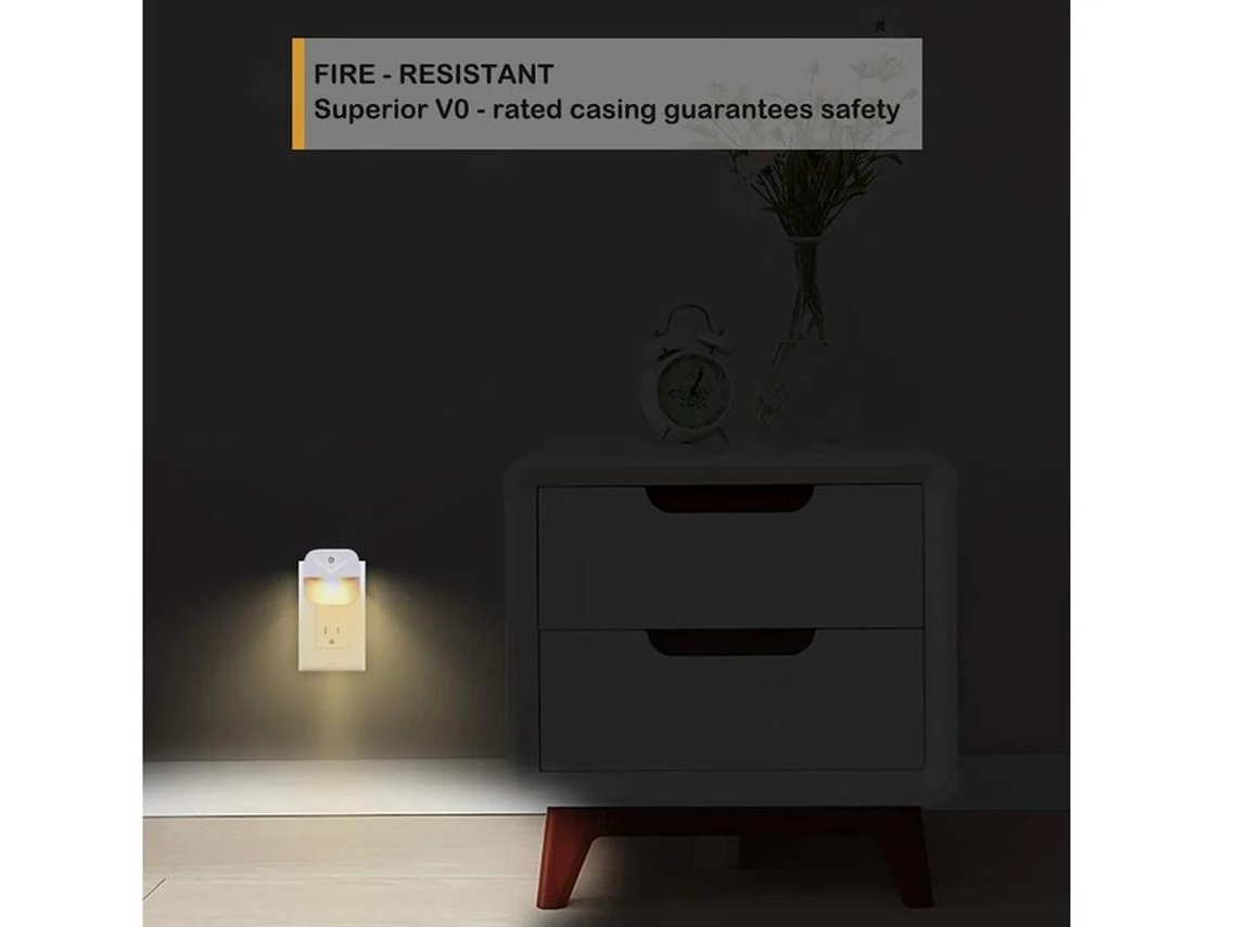 Luz Noturna Led Luz Noturna Branca Quente Sensor Do Anoitecer Ao Amanhecer Quarto Casa De Banho Cozinha Corredor Escadas Eficiência Yizhood