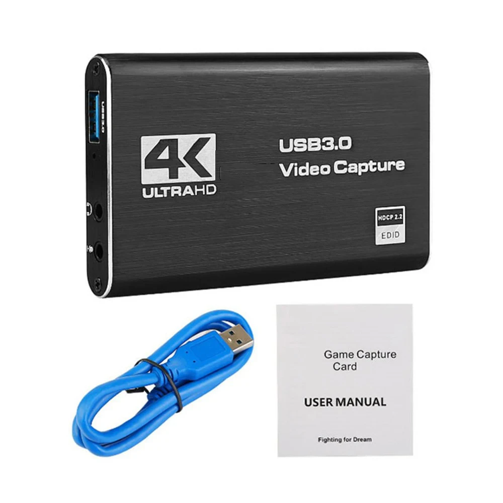 Placa De Captura De Vídeo 4k Hdmi Usb 3.0 1080p 60fps Hd Video Recorder Grabber Slowmoose