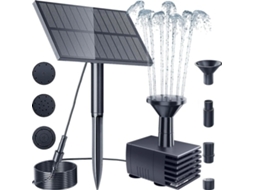 Bomba De Fonte Solar Flutuante, 6 Bicos, Com Filtro, Para Bebedouro De Aves, Lago, Jardim E Exterior